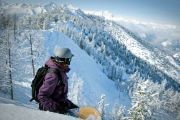 Britisch Columbia Panorama Skifahren