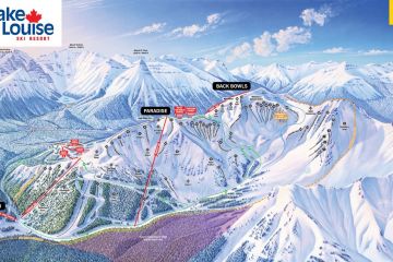 Alberta - Banff - Trail Maps Lake Louise B