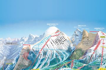 Alberta - Banff - Trail Maps Sunshine Goat Mtnb