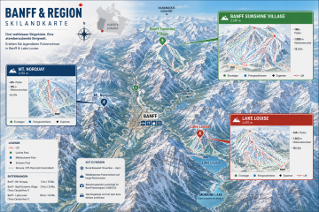 Alberta - Banff - Landkarte Skigebiet