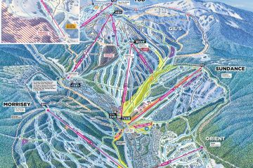 British Columbia - Sun Peaks Skikarte