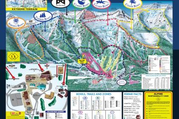 Fernie - Skigebietskarte