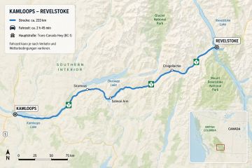 Revelstoke - Karte Revelstoke